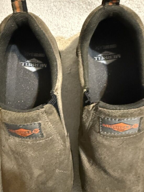 Merrell Men\'s Jungle Moc Alloy Toe Work Shoes Size 7.5